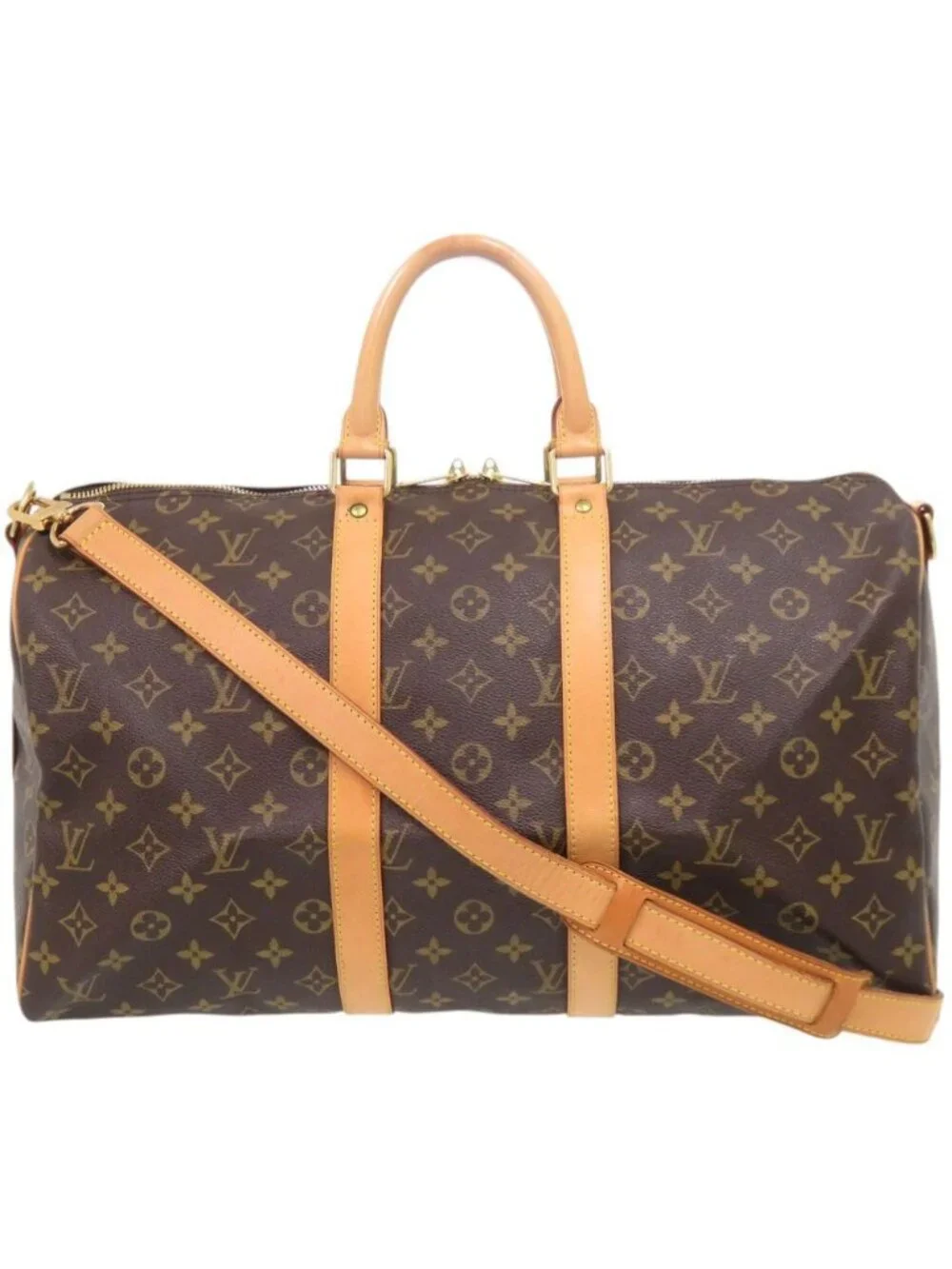 Louis Vuitton Keepall Bandouliere 45 Monogram Boston Bag